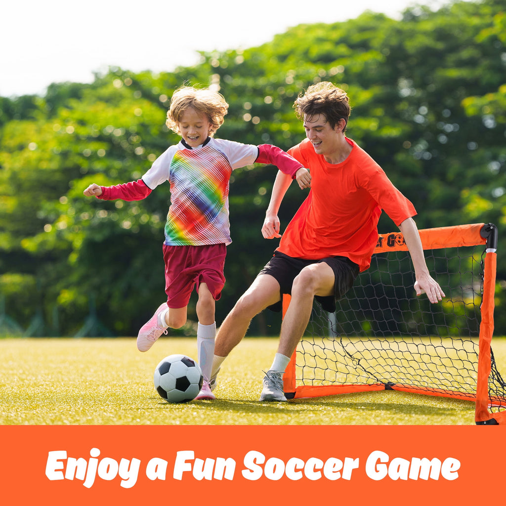 Soccer Goal for Kids, Soccer Nets for Kids Ages 4 8, Portable Soccer Goal Training Equipment, Perfect Indoor Outdoor Sport Game