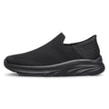 vibdiv Men's Hands Free Slip on Walking Shoes Lightweight Comfortable Tennis Casual Sneakers zapatos de hombre All Black Size 7.5